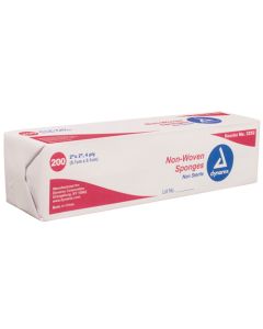Non-Woven Sponge Sterile 2's 4 x4  4ply (25-2's/tray)